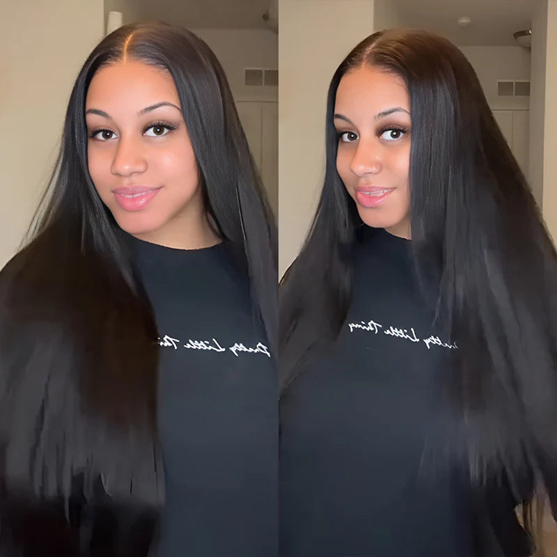 TODAYWIG Wear Go V5 | Tiny Knots Pre Bleached Upgraded Straight Glueless HD Lace Wig
